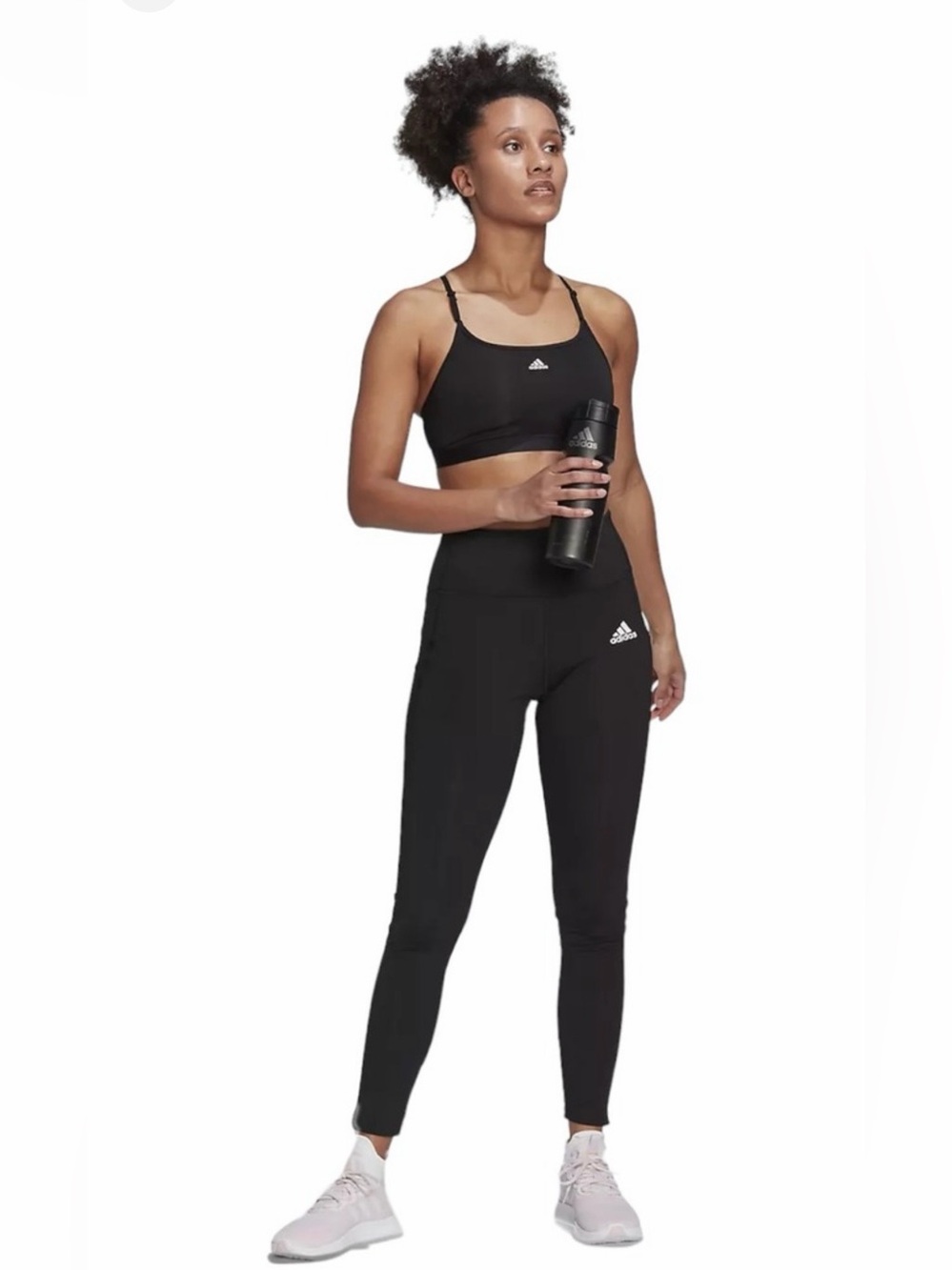 Adidas Aeroact Training Light Support Black Sports Bra Size Women’s Size Large